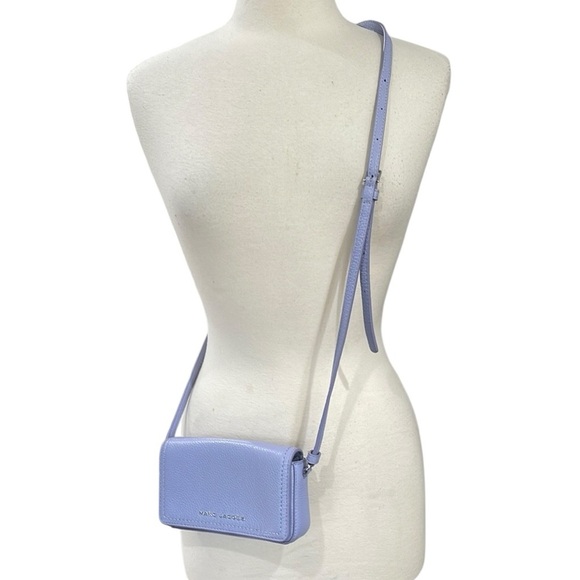 Marc Jacobs Mini Leather Crossbody Bag Purple - Picture 1 of 6